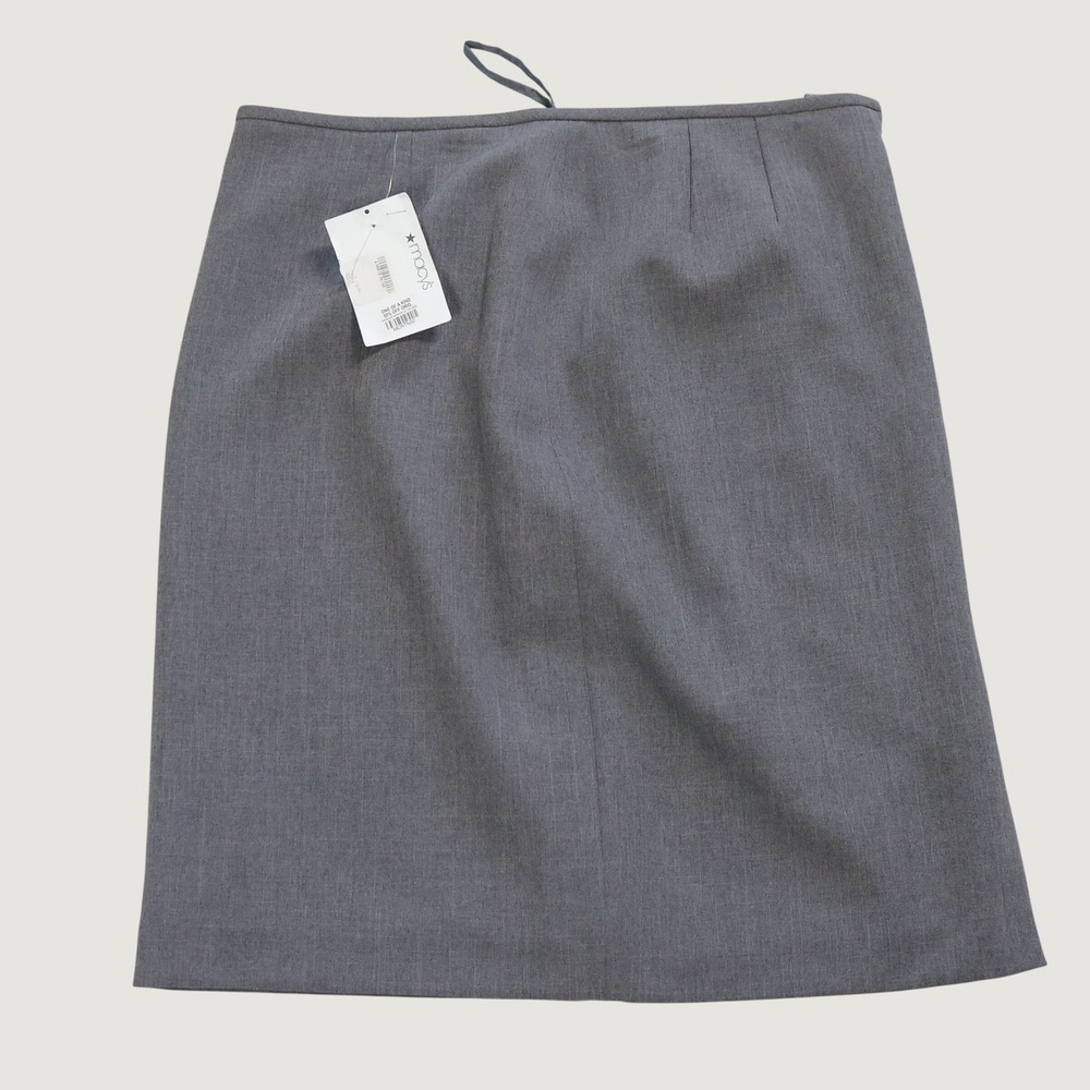 Macy's Pencil Skirt Women 12 Gray Professional Office Corporate Core Workwear